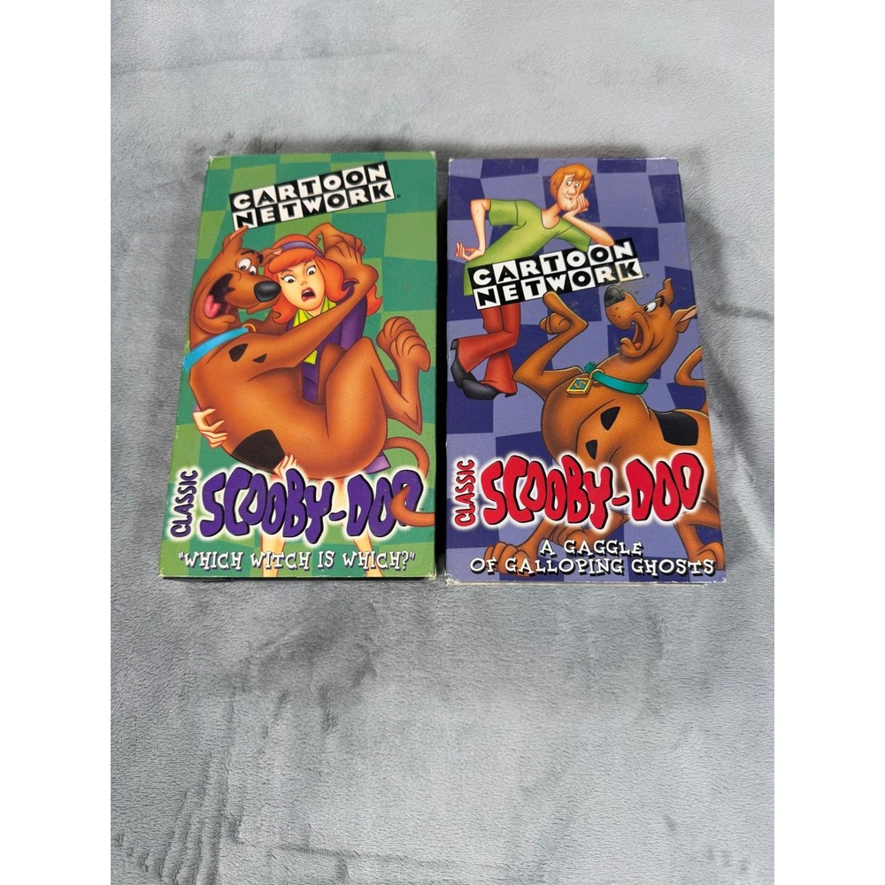 Vintage Classic Scooby-Doo VHS Cartoons Bundle Which Witch & Gaggle of Ghosts